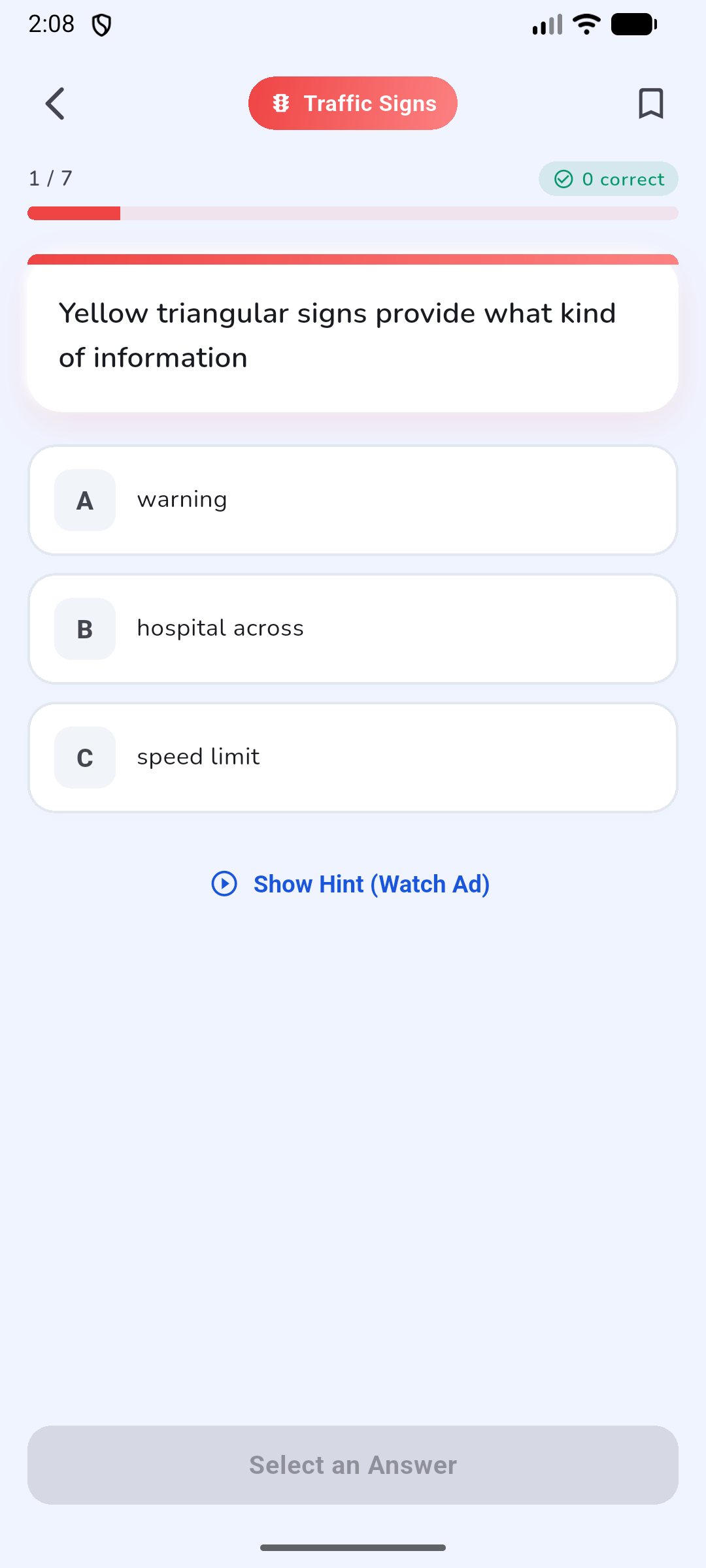 LTO Reviewer App Screen